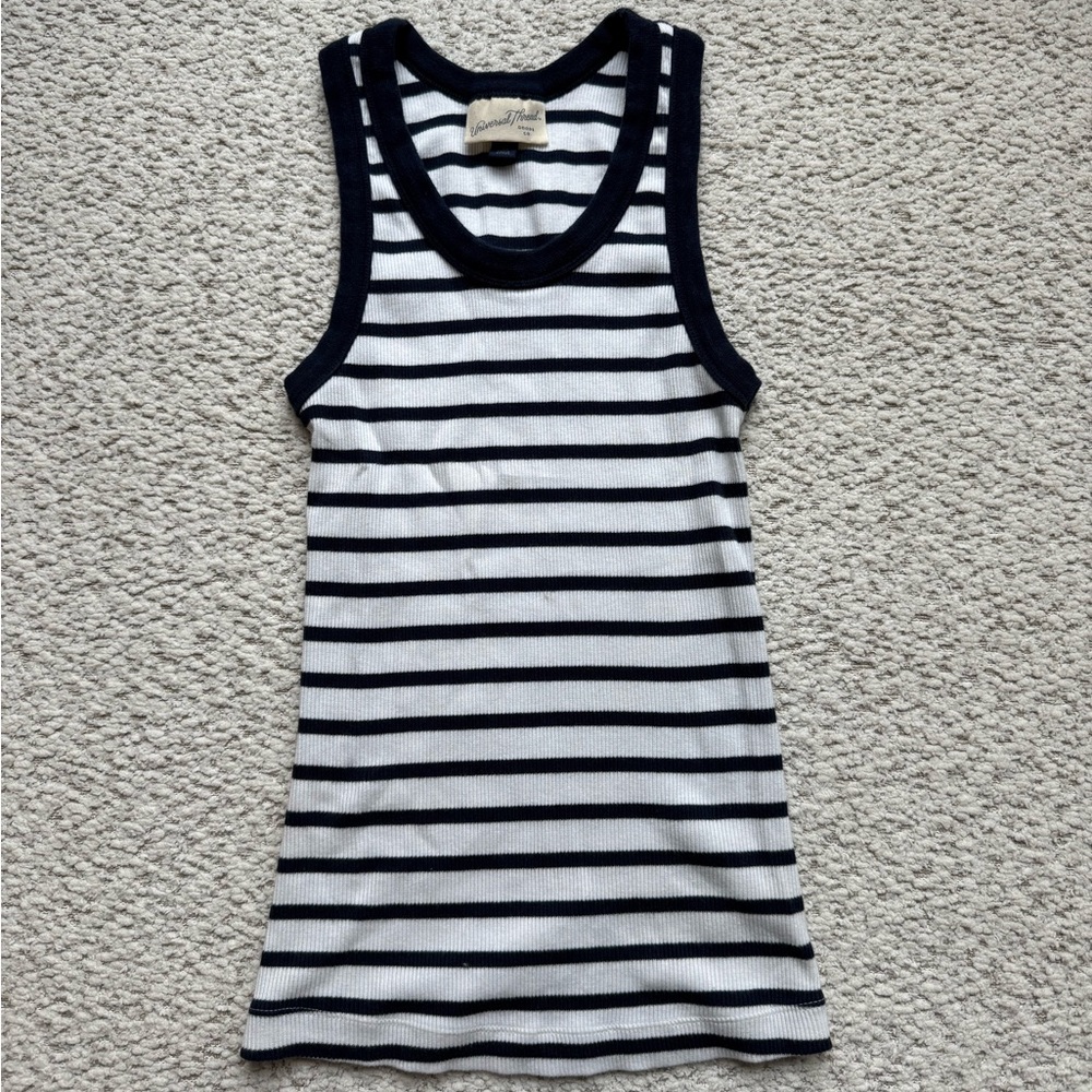 Navy and white Tank Top, size XS, NBW